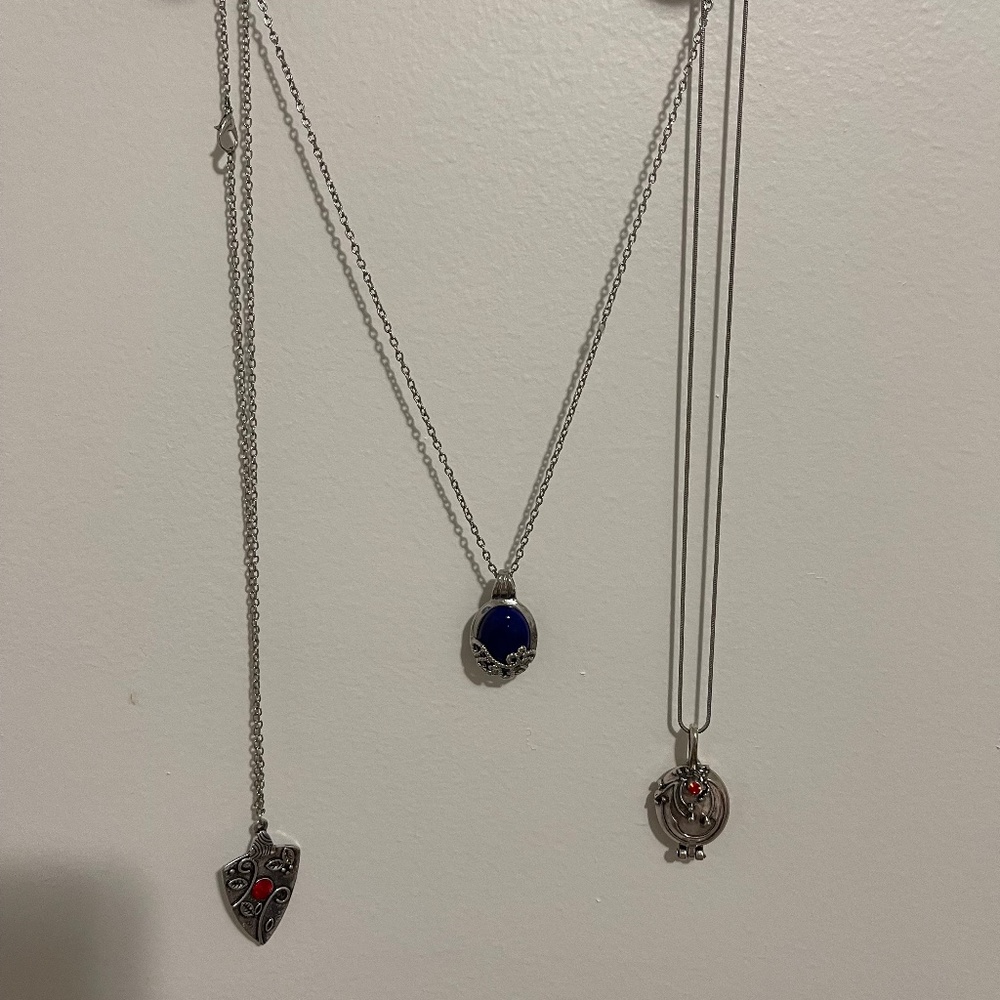 3 pc The Vampire Diaries Necklaces